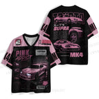 Pink Toyota Supra Jersey Shirts