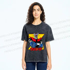 Unisex Mazinger Grendizer Printed Washed Tee