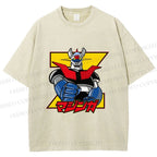 Unisex Mazinger Grendizer Printed Washed Tee