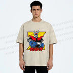 Unisex Mazinger Grendizer Printed Washed Tee