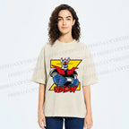 Unisex Mazinger Grendizer Printed Washed Tee