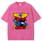 Unisex Mazinger Grendizer Printed Washed Tee