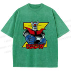 Unisex Mazinger Grendizer Printed Washed Tee