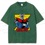 Unisex Mazinger Grendizer Printed Washed Tee