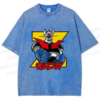 Unisex Mazinger Grendizer Printed Washed Tee