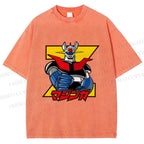 Unisex Mazinger Grendizer Printed Washed Tee