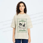 Unisex More Espresso Less Depresso Printed Washed Tee