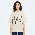 Fish Vintage Wash Japanese Design T-Shirt