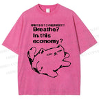 Cat Can't Breathe Vintage Washed T-shirt