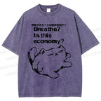 Cat Can't Breathe Vintage Washed T-shirt