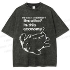Cat Can't Breathe Vintage Washed T-shirt