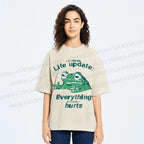 Life Update Harts Frog Vintage Washed T-shirt