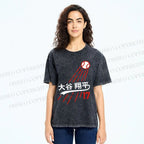 Shohei Ohtani Baseball Vintage Wash Japanese Design T-Shirt