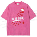 Shohei Ohtani Baseball Vintage Wash Japanese Design T-Shirt