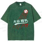 Shohei Ohtani Baseball Vintage Wash Japanese Design T-Shirt