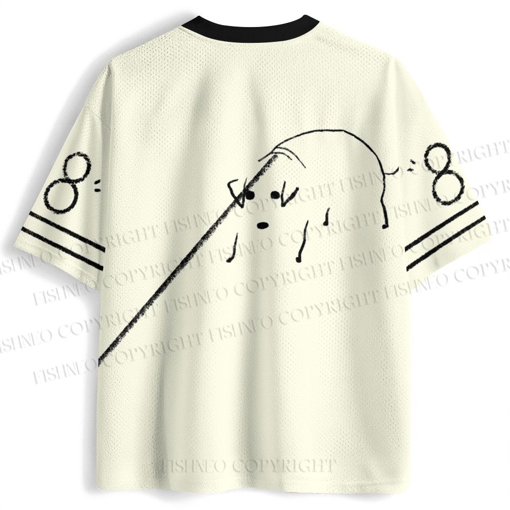 Dog on a Leash Jersey Shirts