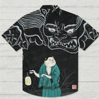 The Demon Cat Carrying A Lantern Hawaiian Shirt