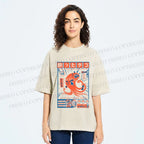 Unisex The Drunken Octopus Printed Washed Tee