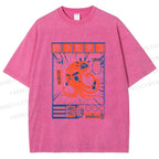 Unisex The Drunken Octopus Printed Washed Tee