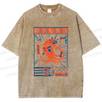 Unisex The Drunken Octopus Printed Washed Tee