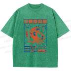 Unisex The Drunken Octopus Printed Washed Tee