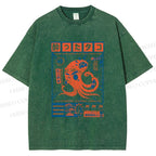 Unisex The Drunken Octopus Printed Washed Tee