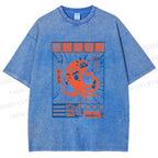 Unisex The Drunken Octopus Printed Washed Tee