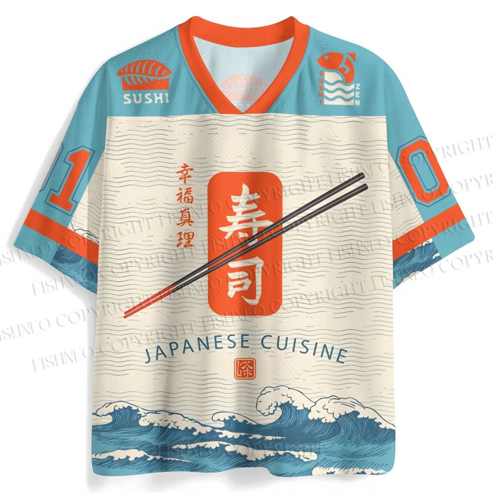 Japanese Cuisine Sushi Jersey Shirts