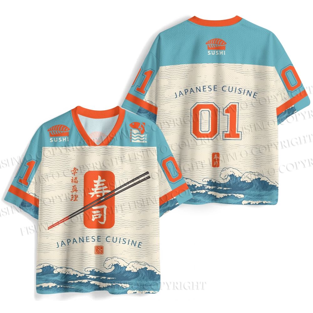 Japanese Cuisine Sushi Jersey Shirts