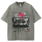 Retro Cassette Vintage Washed T-shirt