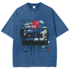 Retro Cassette Vintage Washed T-shirt