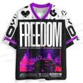 Keep Freedom Graphic Printed Jersey Shirts