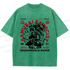 Unisex Ronin Exorcist Printed Washed Tee