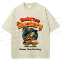 Unisex Wizard Frog Printed Washed Tee