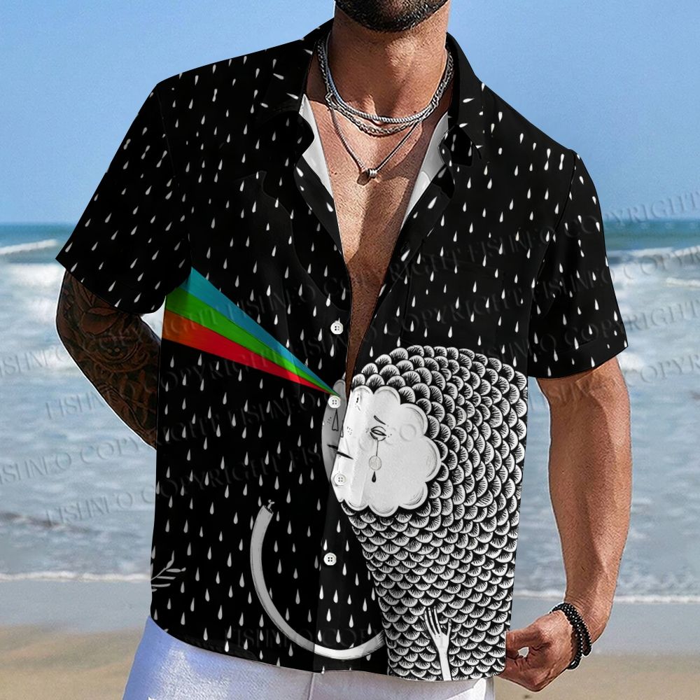 The Weeping Monster Printed Hawaiian Shirt
