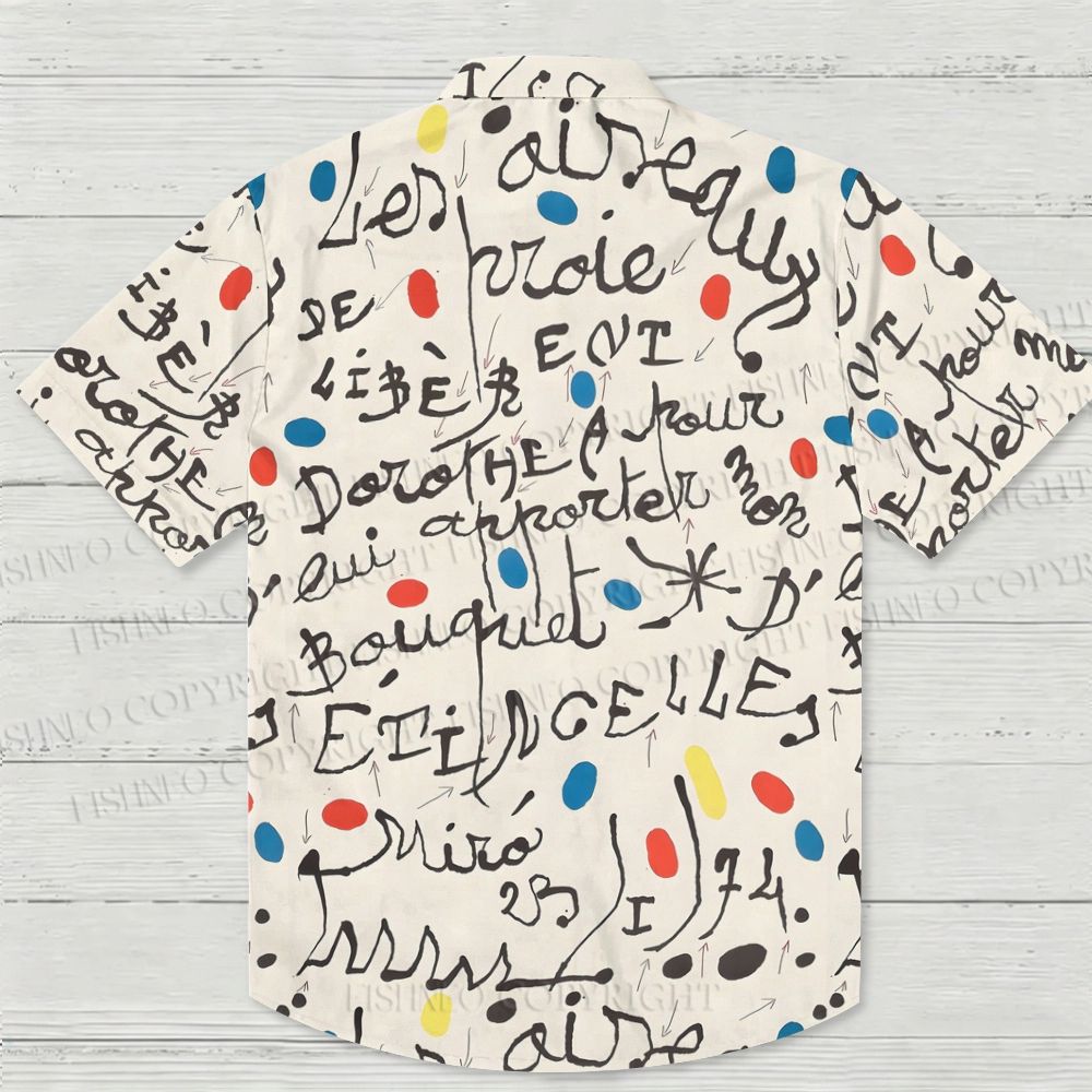 Joan Miró Poème Pour Dorothea Tanning Hawaiian Shirt