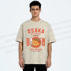 Unisex Osaka Tipsy Takoyaki Printed Washed Tee