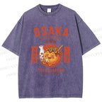 Unisex Osaka Tipsy Takoyaki Printed Washed Tee