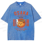 Unisex Osaka Tipsy Takoyaki Printed Washed Tee