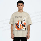 Unisex Bauhaus Dogs Printed Washed Tee