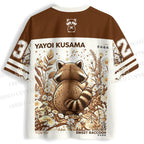 Yayoi Kusama Raccoon Jersey Shirts