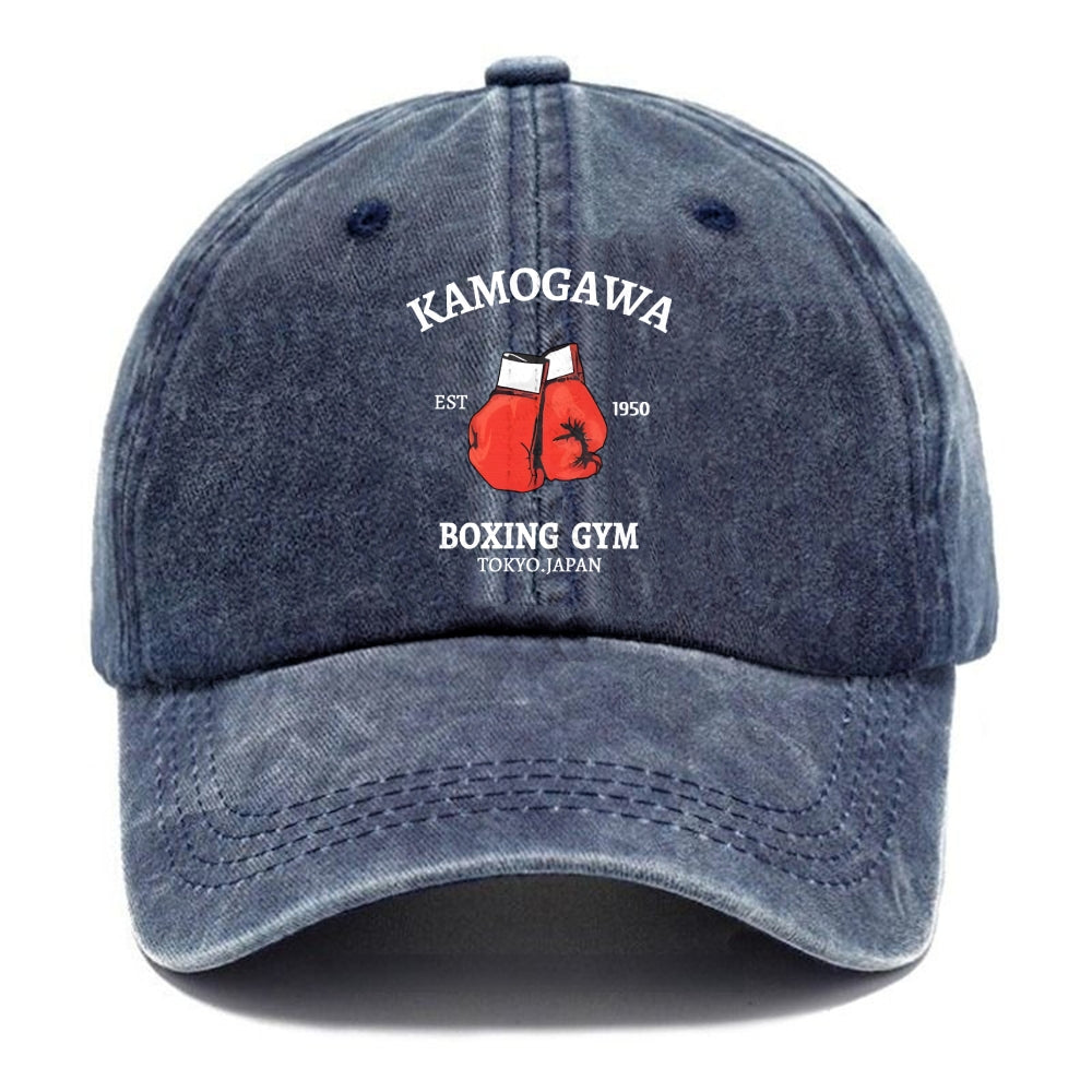 Retro Boxing Gloves Manga Anime Washed Cap
