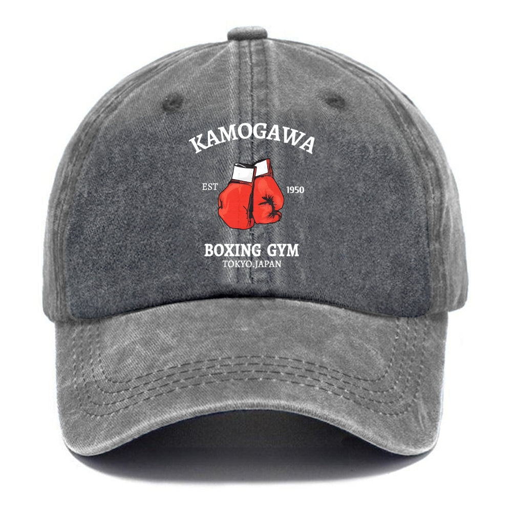 Retro Boxing Gloves Manga Anime Washed Cap