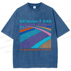 Unisex Biei Station Printed Washed Tee