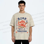 Unisex Osaka Takoyaki Printed Washed Tee