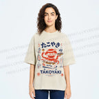 Unisex Osaka Takoyaki Printed Washed Tee