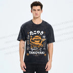 Unisex Osaka Takoyaki Printed Washed Tee