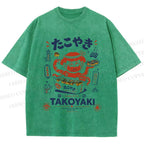 Unisex Osaka Takoyaki Printed Washed Tee