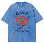 Unisex Osaka Takoyaki Printed Washed Tee