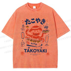 Unisex Osaka Takoyaki Printed Washed Tee